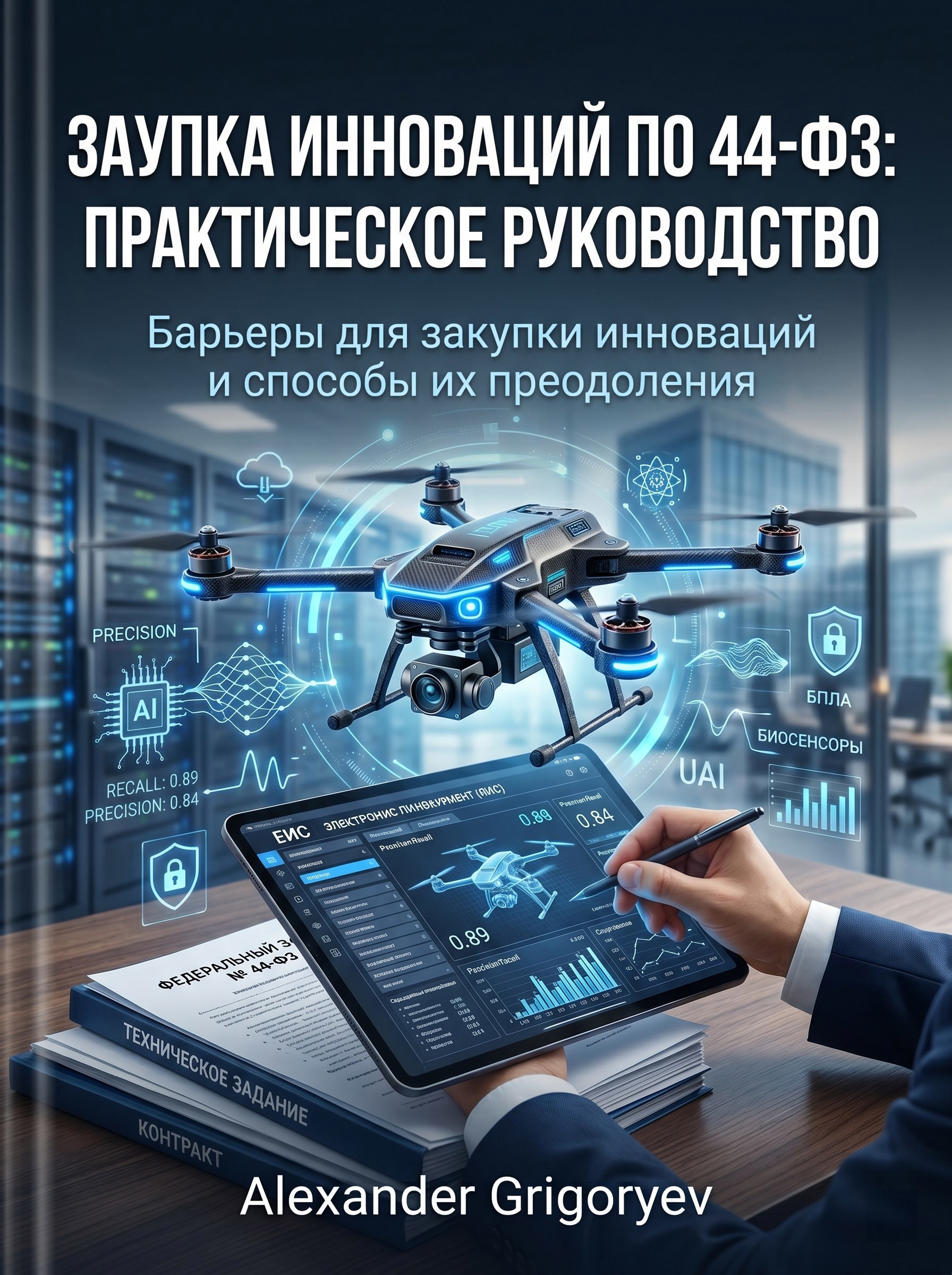 Обложка книги «Закупка инноваций по 44-ФЗ: Практическое руководство: Барьеры для закупки инноваций и способы их преодоления»
