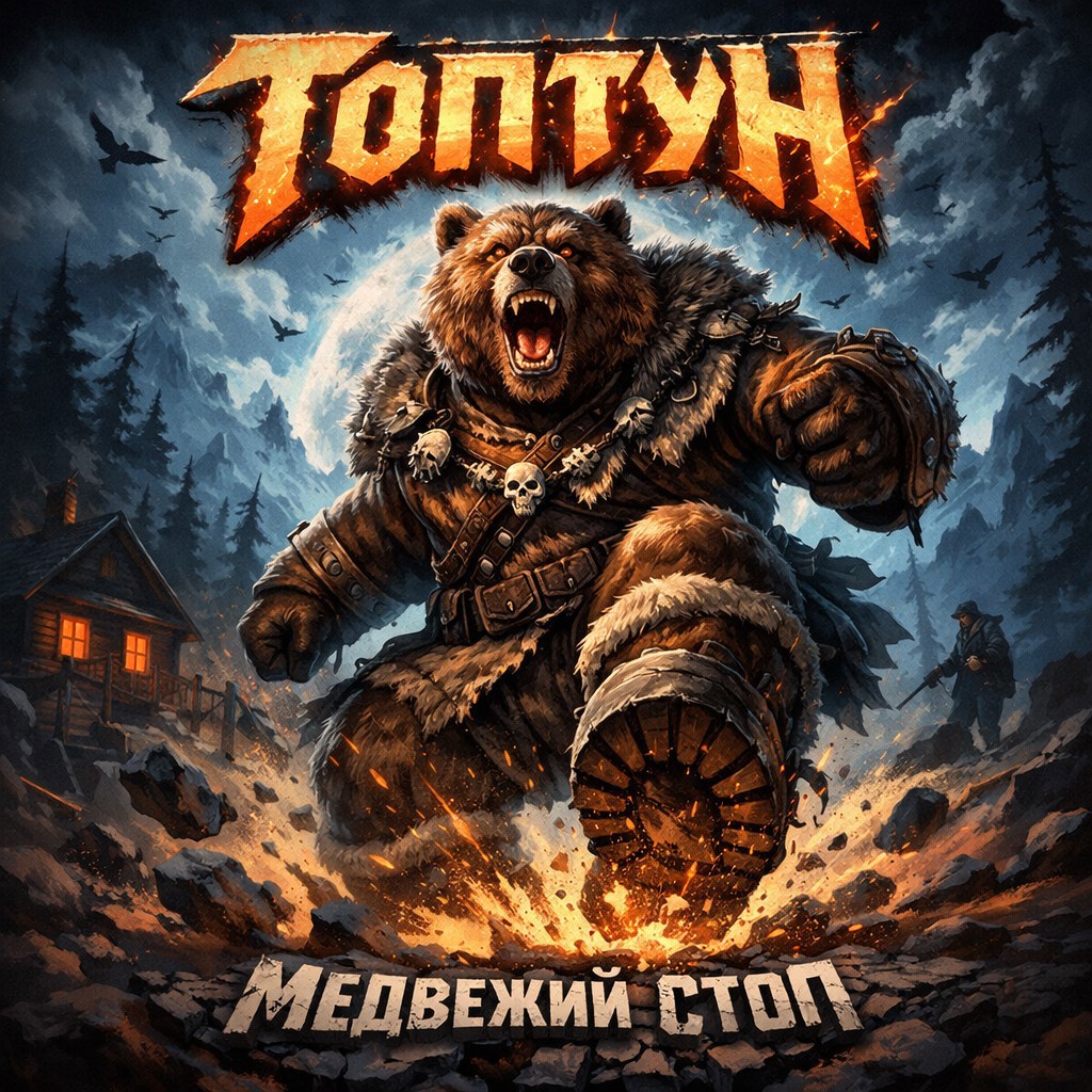 Обложка книги «Топтун медведь»