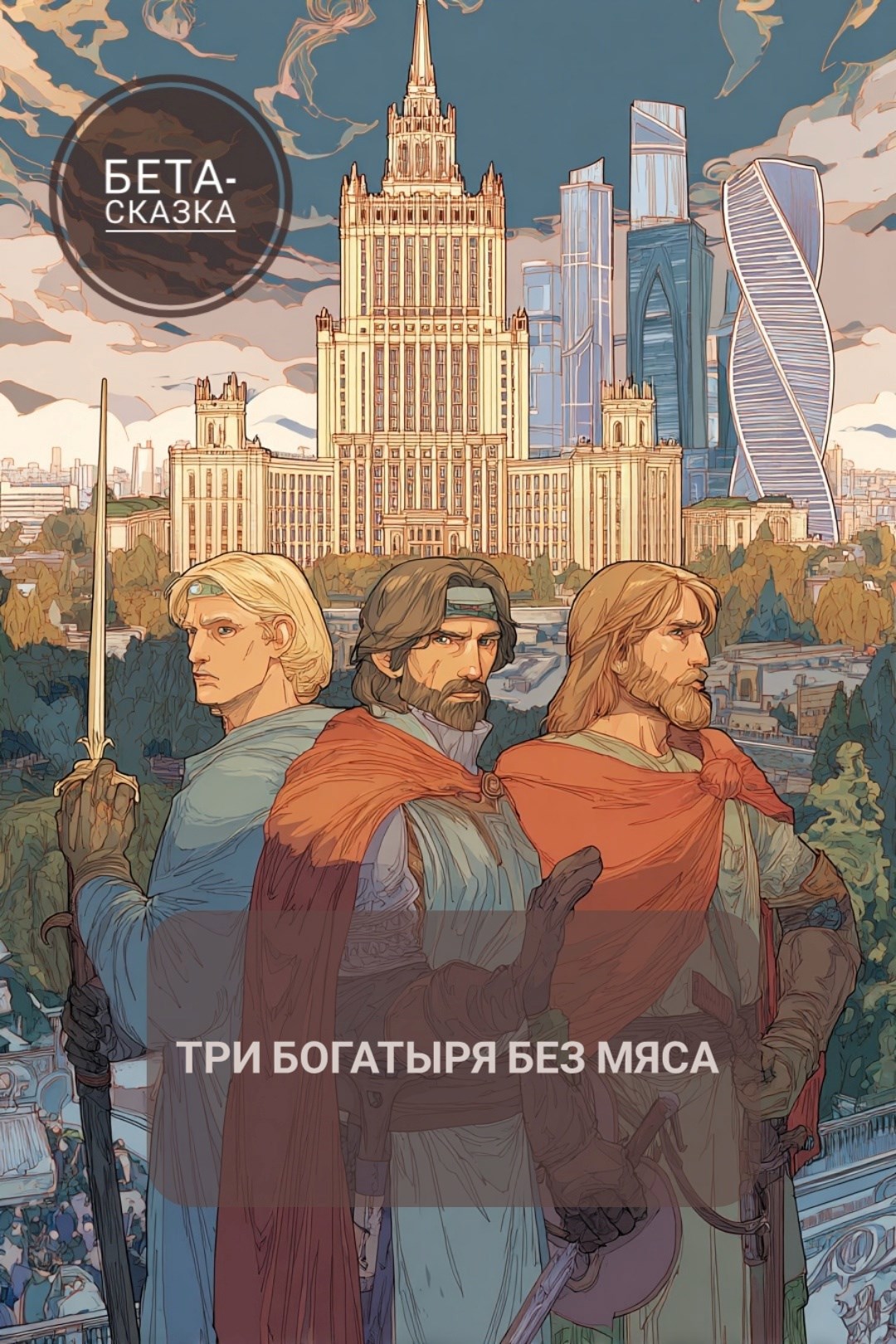 Обложка книги «Три богатыря без мяса»