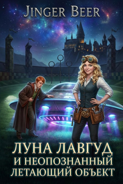 Обложка книги «Луна Лавгуд и Неопознанный Летающий Объект»