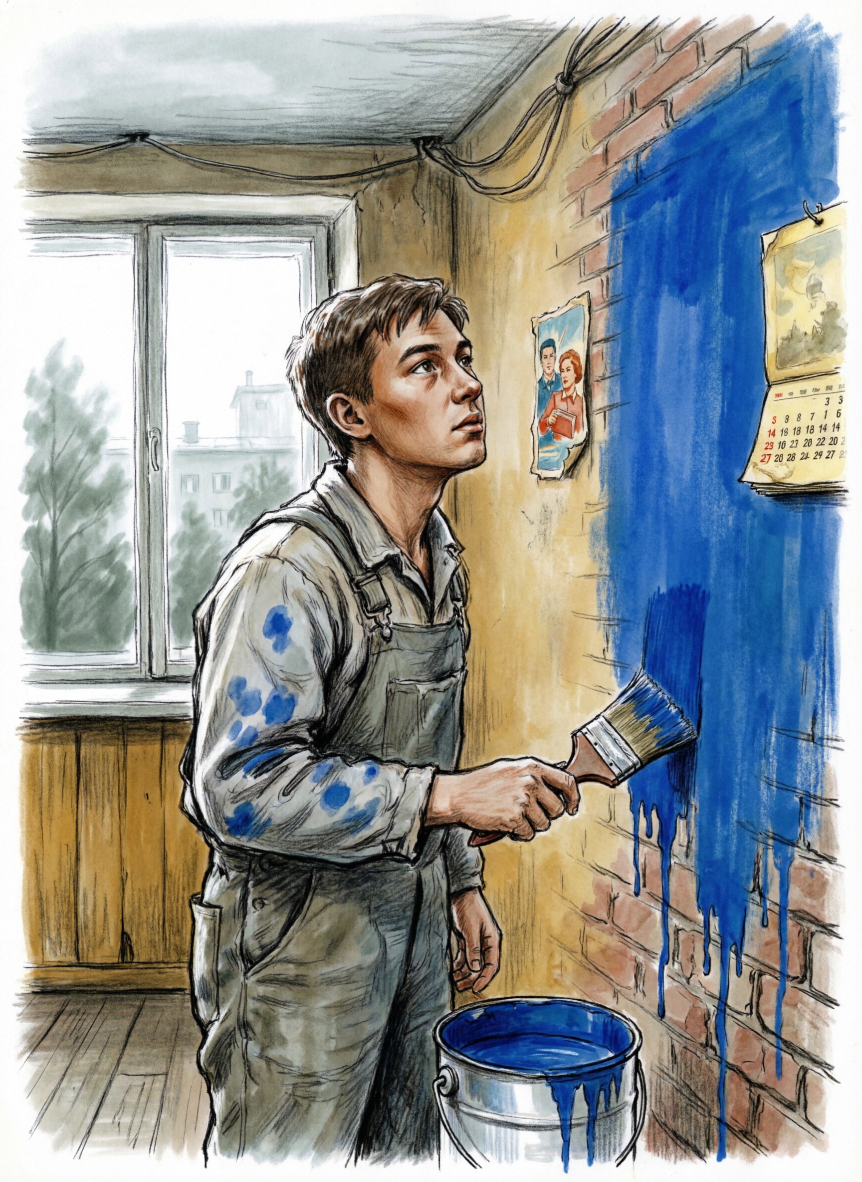 Обложка книги «Голубая краска»