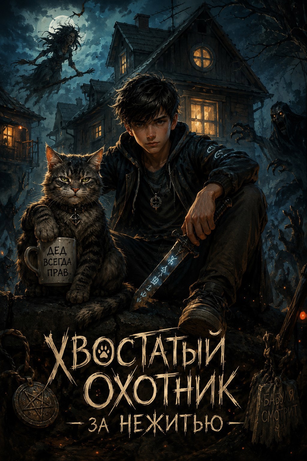 Обложка книги «Хвостатый охотник за нежитью»