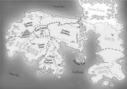 карта мира Дар и Зверь