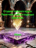Обложка произведения Студен первого курса. Практика, учёба и ещё раз практика.